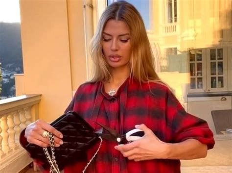 victoria bonya chanel bag|Meet Victoria Bonya, the Russian model who cut up her Chanel bag.